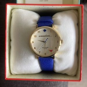 NWT Kate Spade 5o’clock Somewhere Blue strap Watch